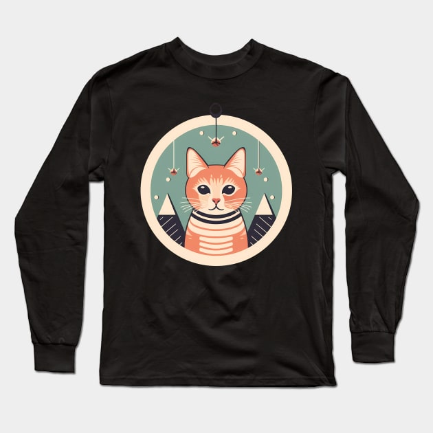 Manx Cat Xmas Xmas Ornament, Love Cats Long Sleeve T-Shirt by dukito